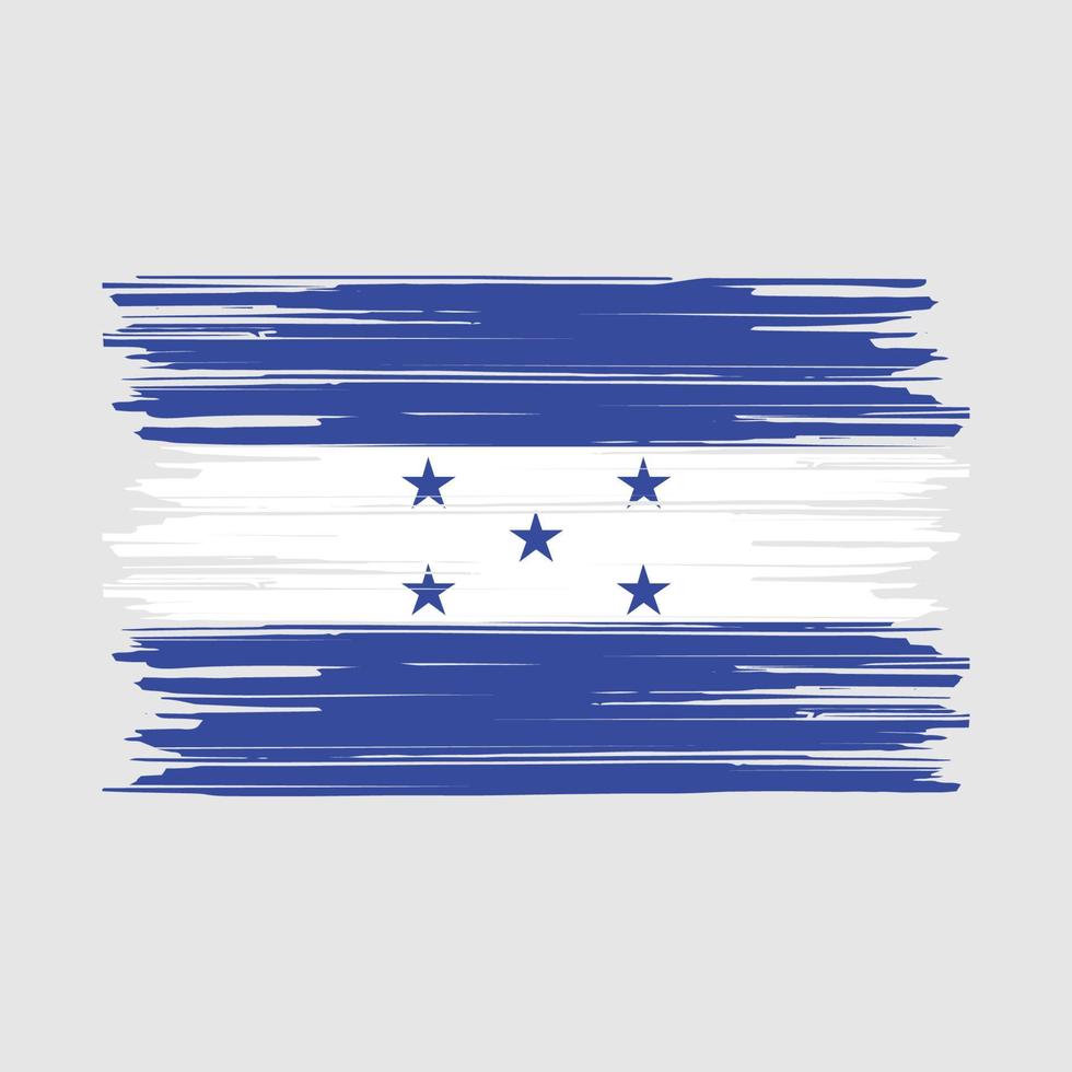 cepillo de la bandera de honduras vector