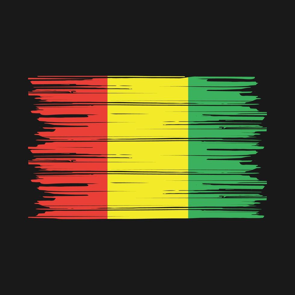 Guinea Flag Brush vector
