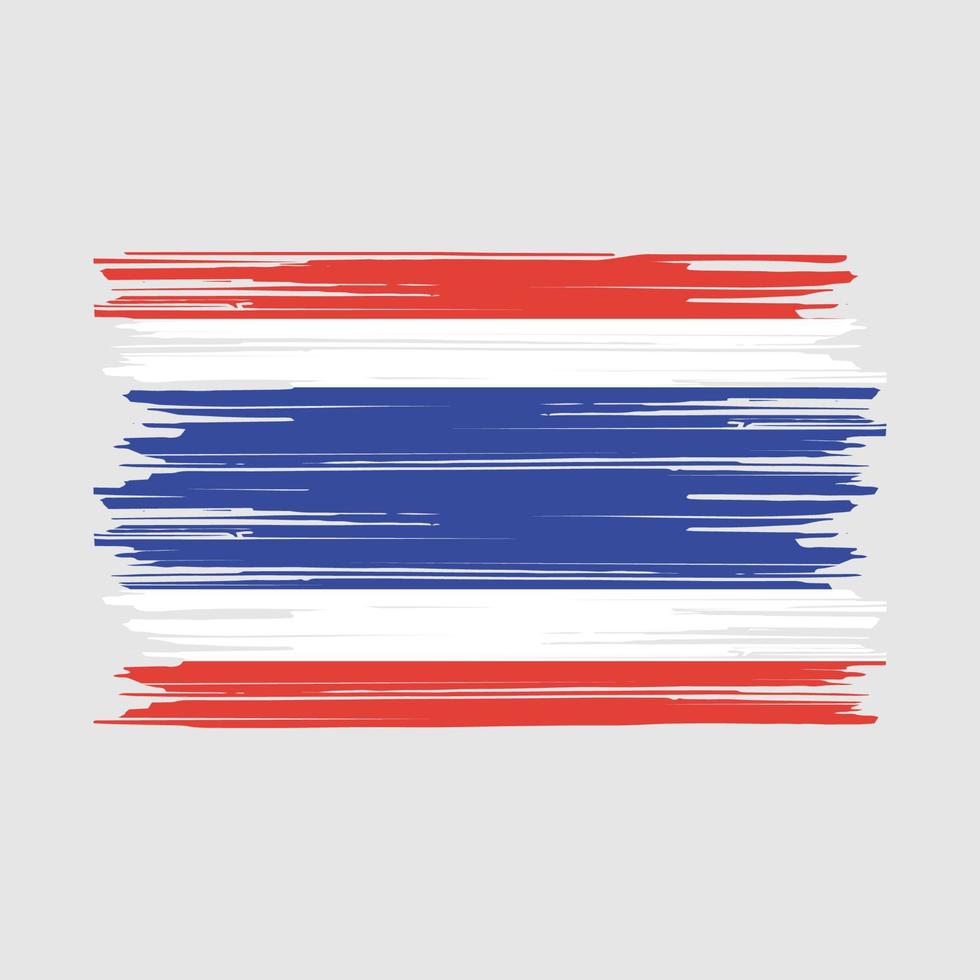 Thailand Flag Brush vector