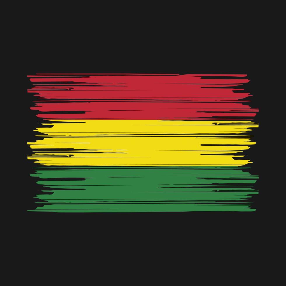 Bolivia Flag Brush vector