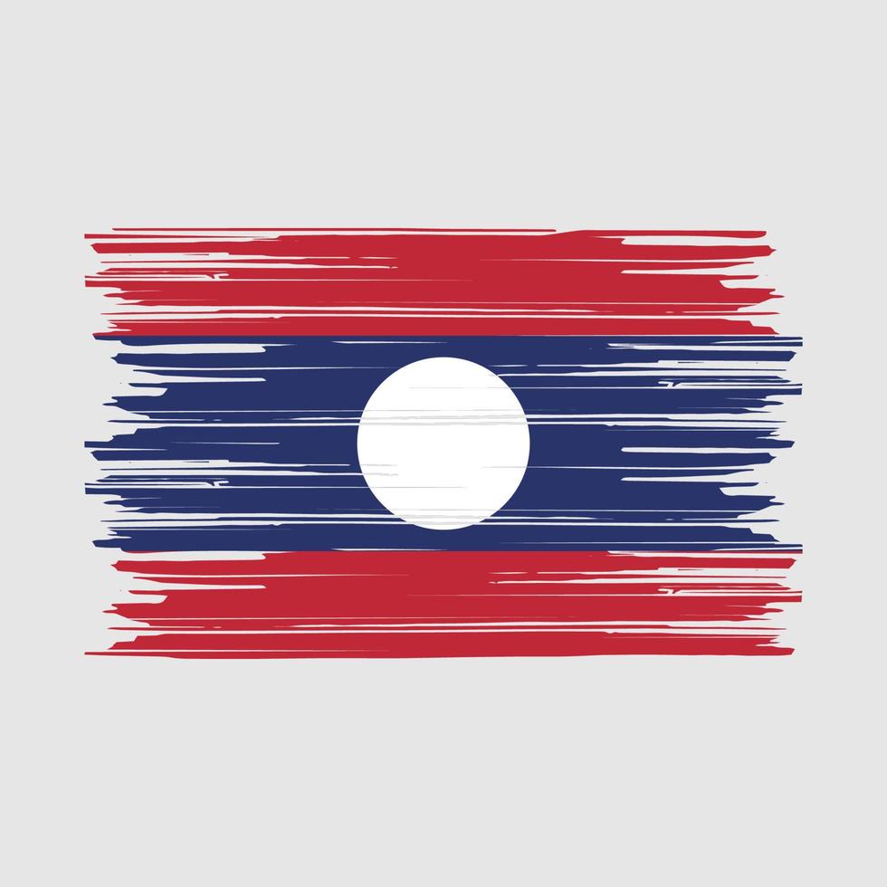 Laos  Flag Brush vector