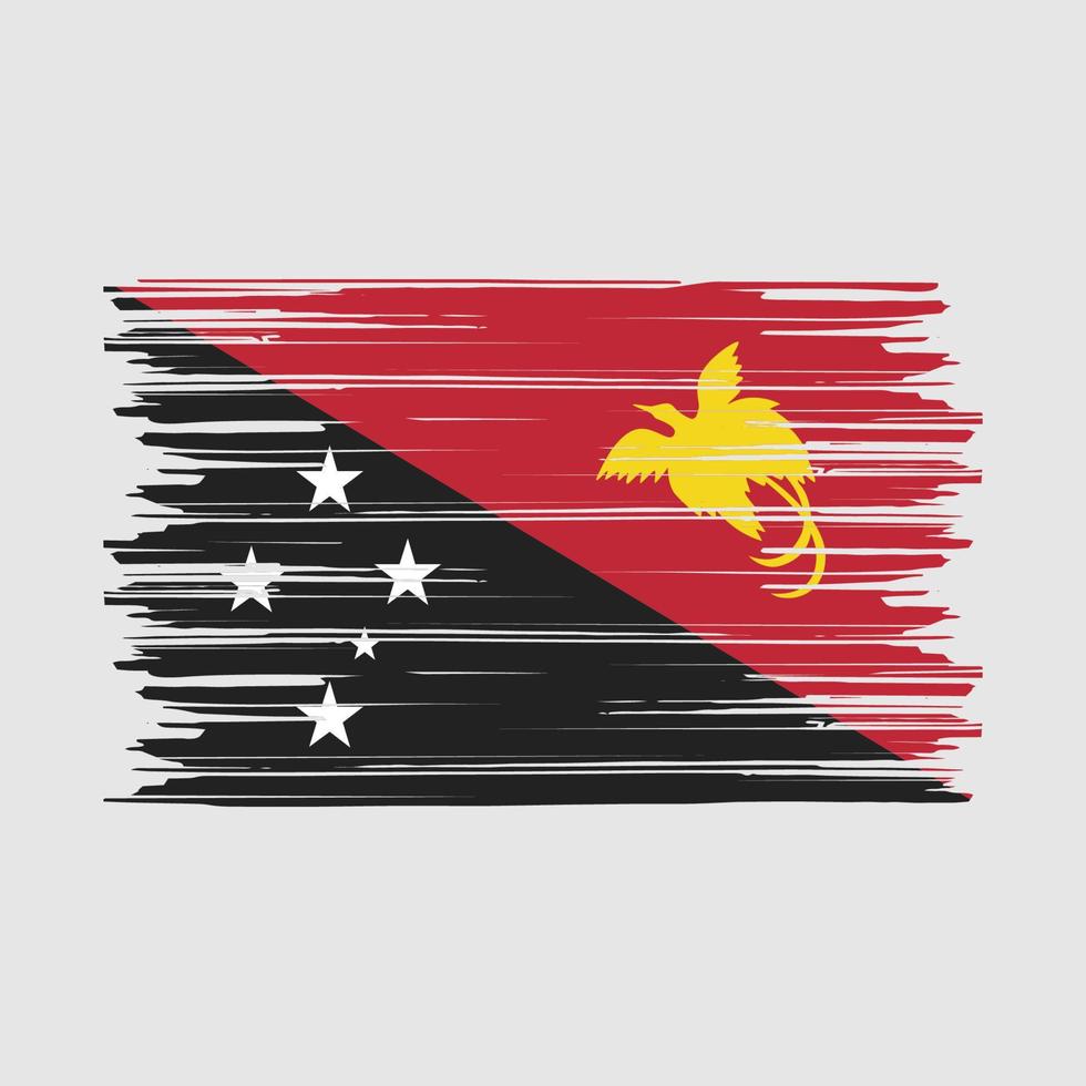 Papua Flag Brush vector