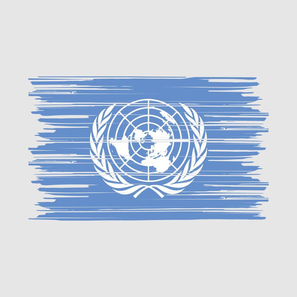 United Nations Flag Brush vector