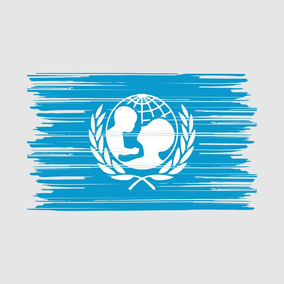 Unesco Flag Brush vector