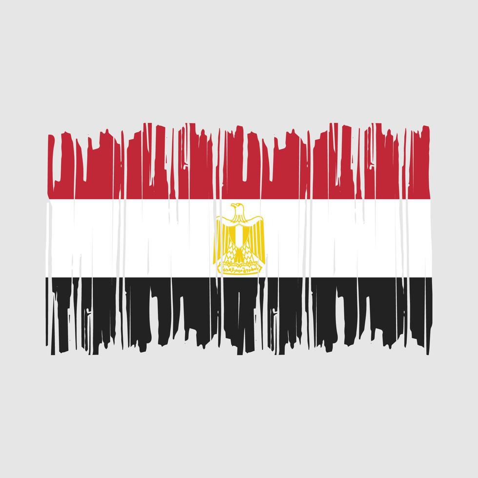 Egypt Flag Brush Vector Illustration