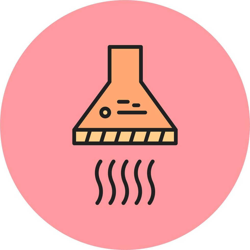 icono de vector de campana extractora