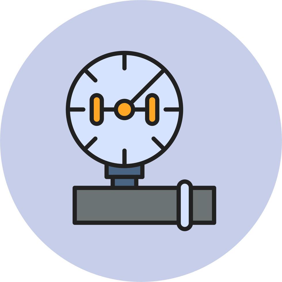 Pressure Gauge Vector Icon