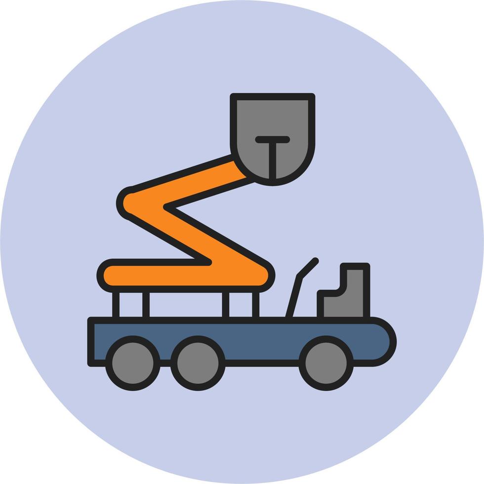 Boom Lift Vector Icon