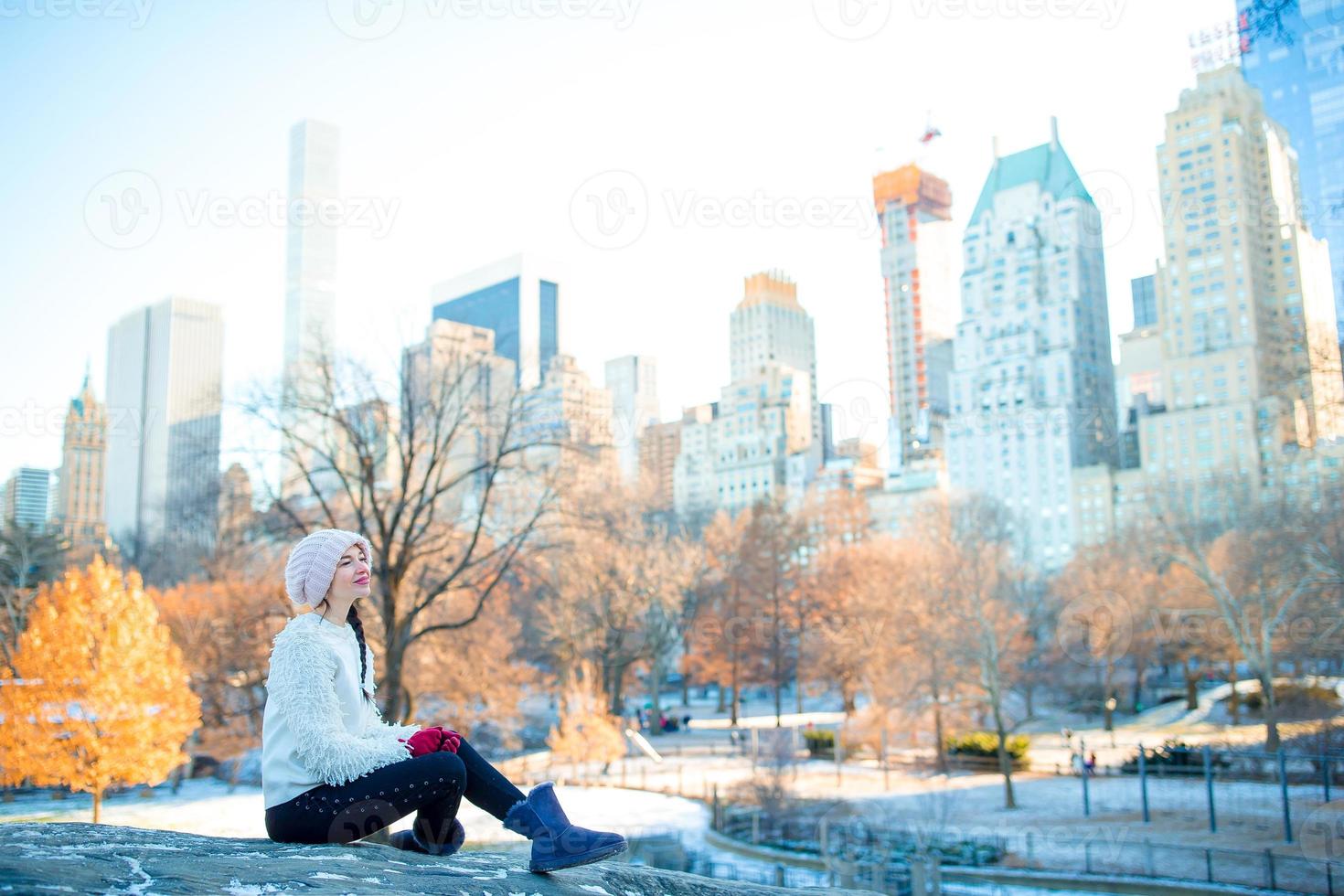 Woman on the park photo