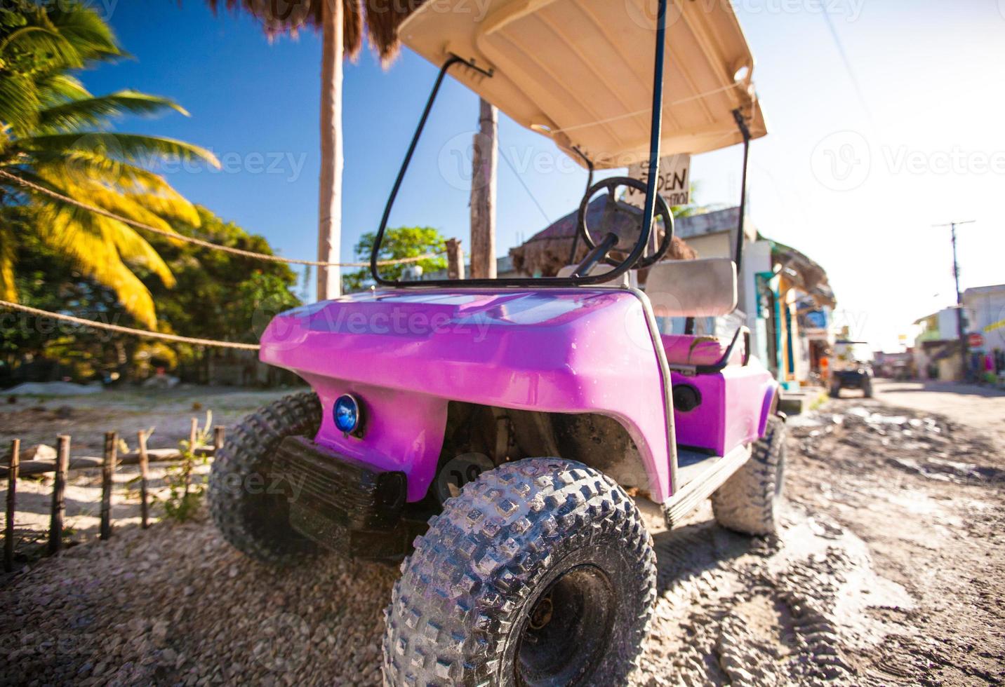 Beach car close-up photo