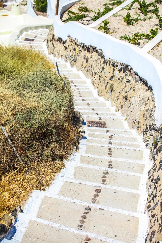 calle ver en santorini, Grecia foto