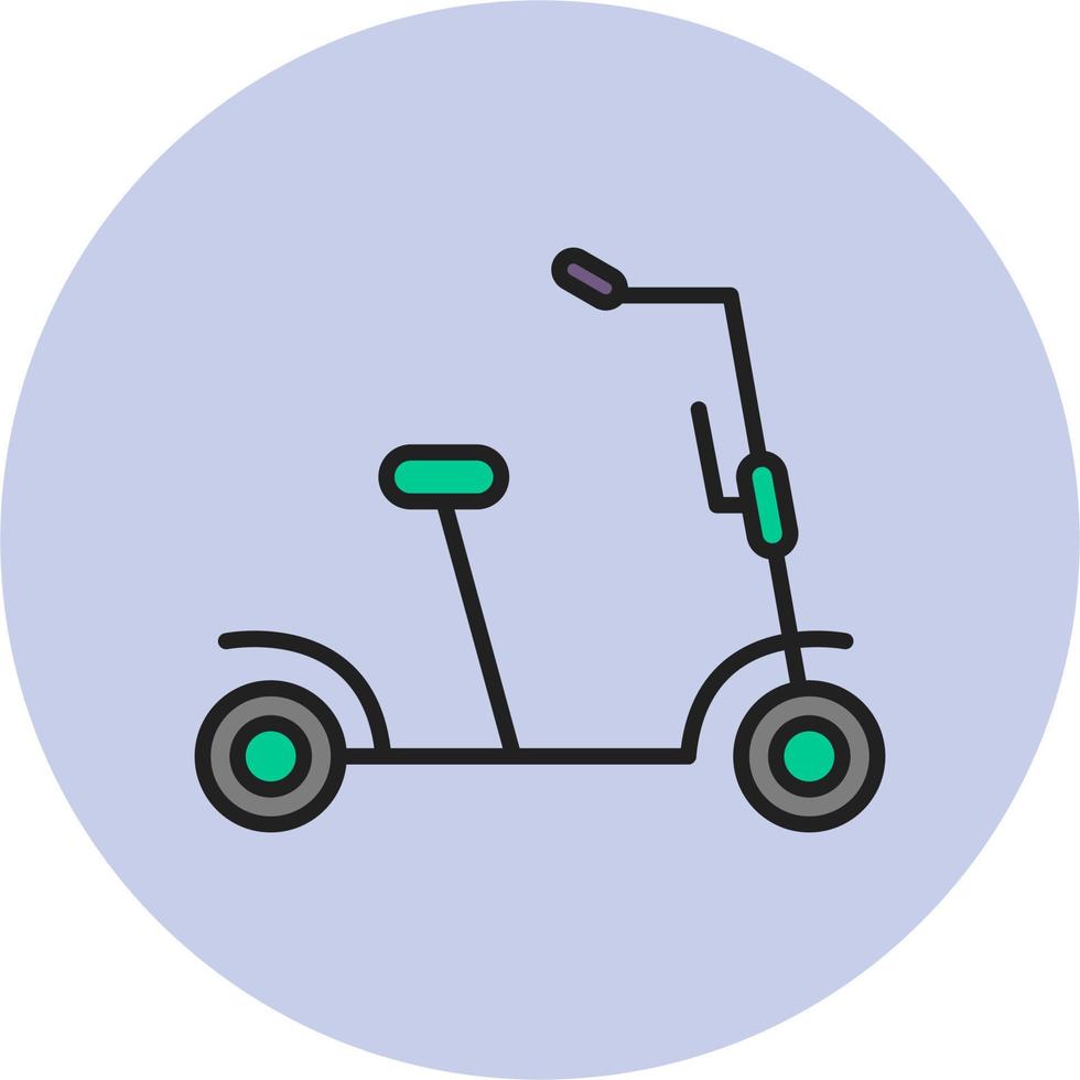 Kick Scooter Vector Icon