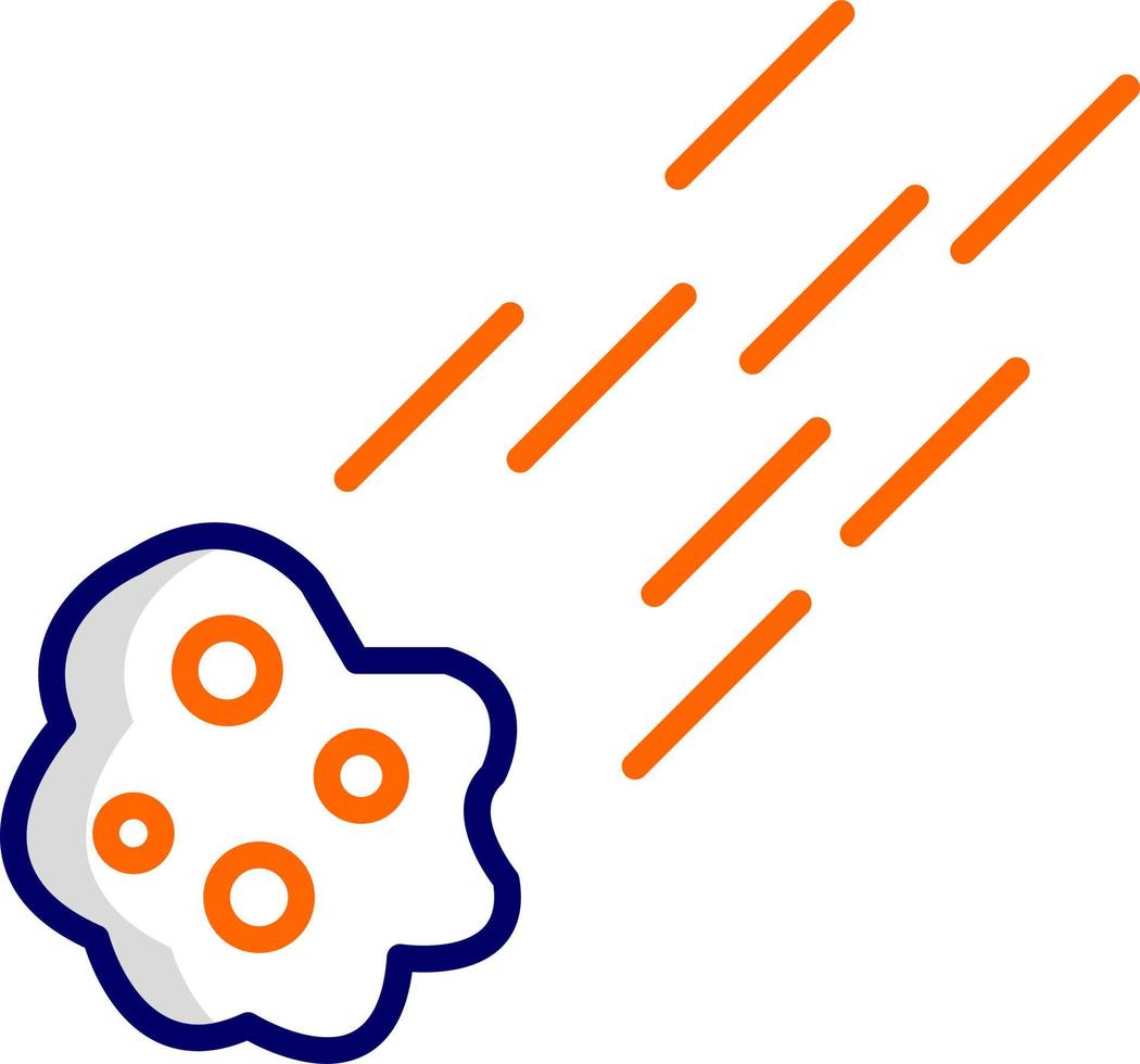 Meteor Vector Icon