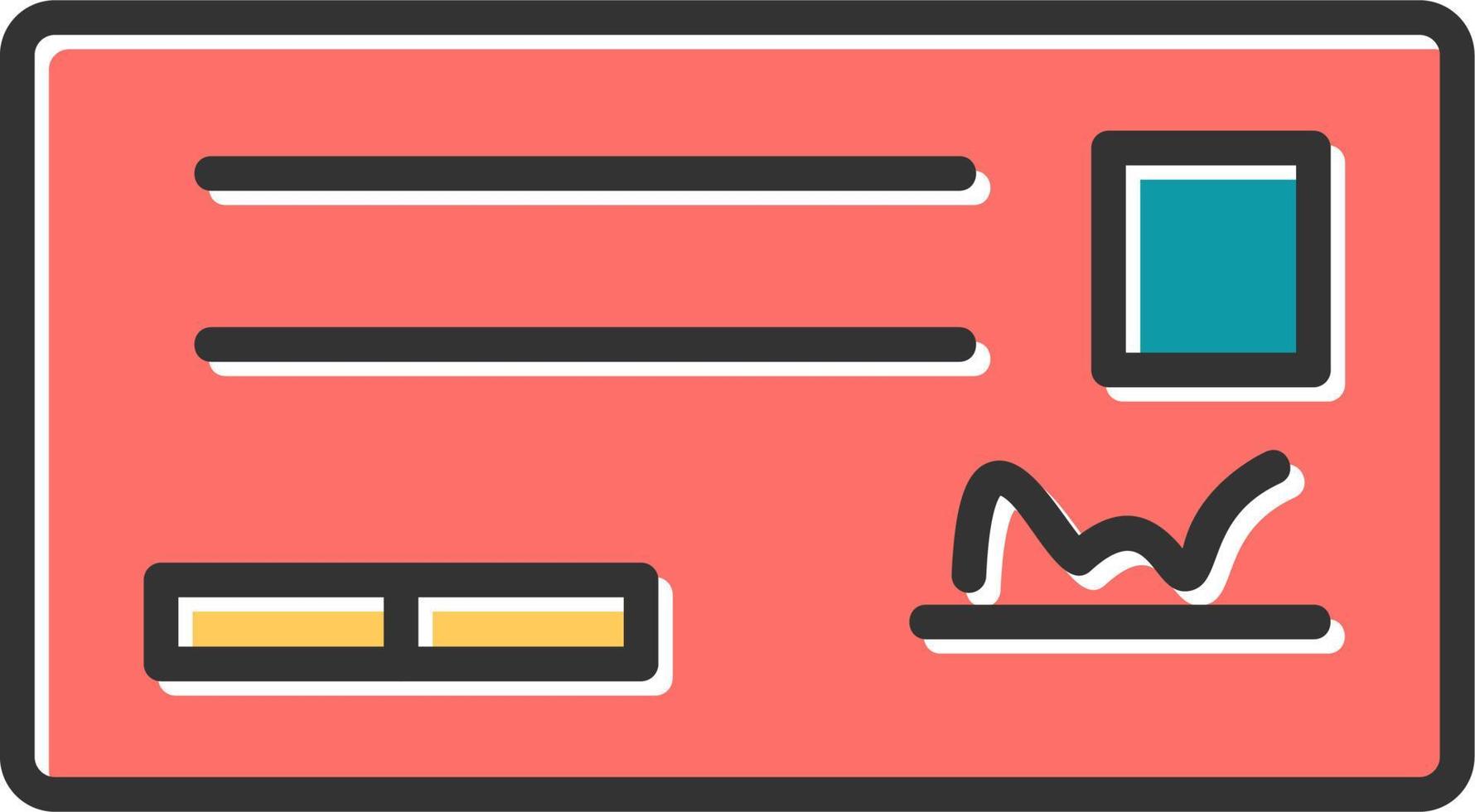 Cheque Vector Icon