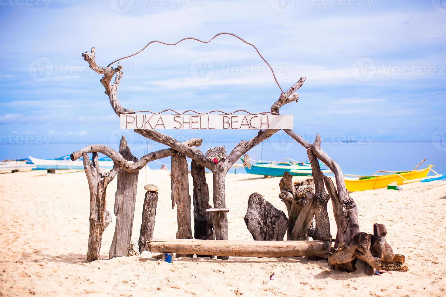 Scenic beach view photo