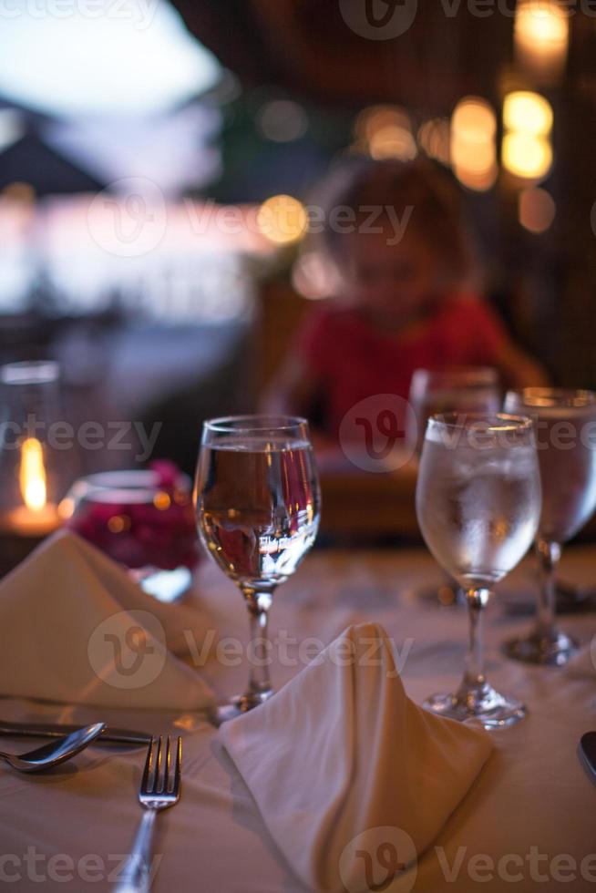 Beach resort dining area photo