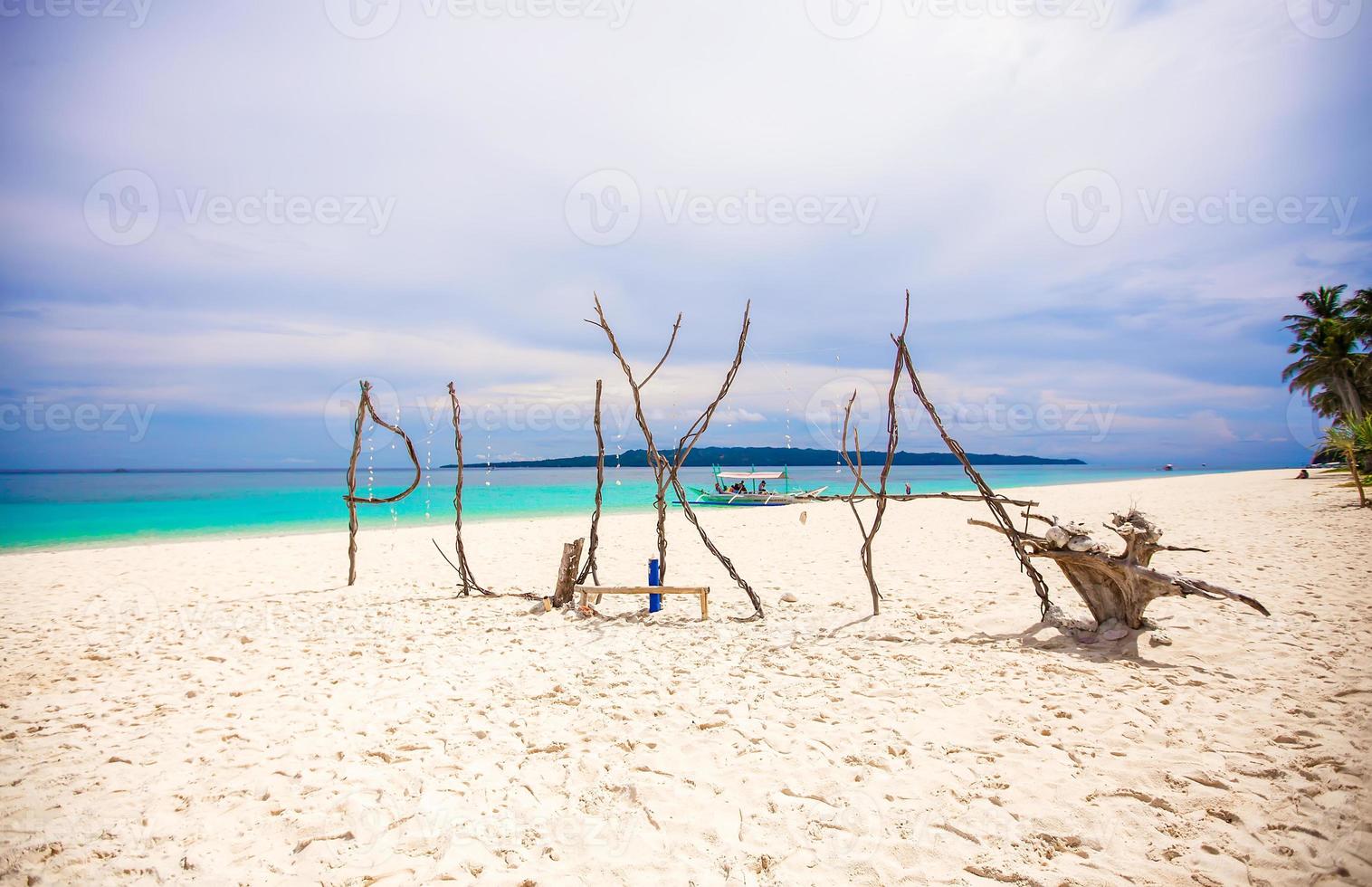 Scenic beach view photo