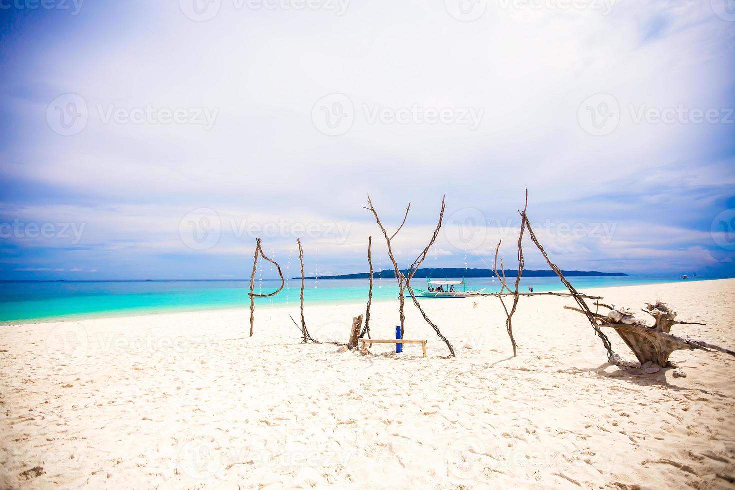 Scenic beach view photo