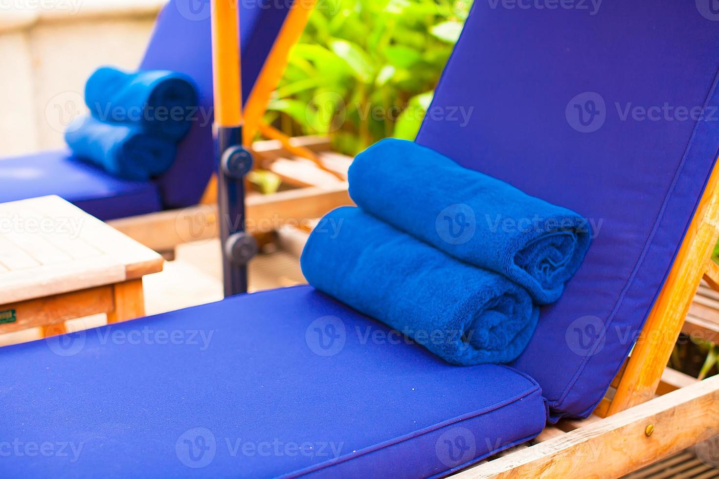 View of towels on a spa photo