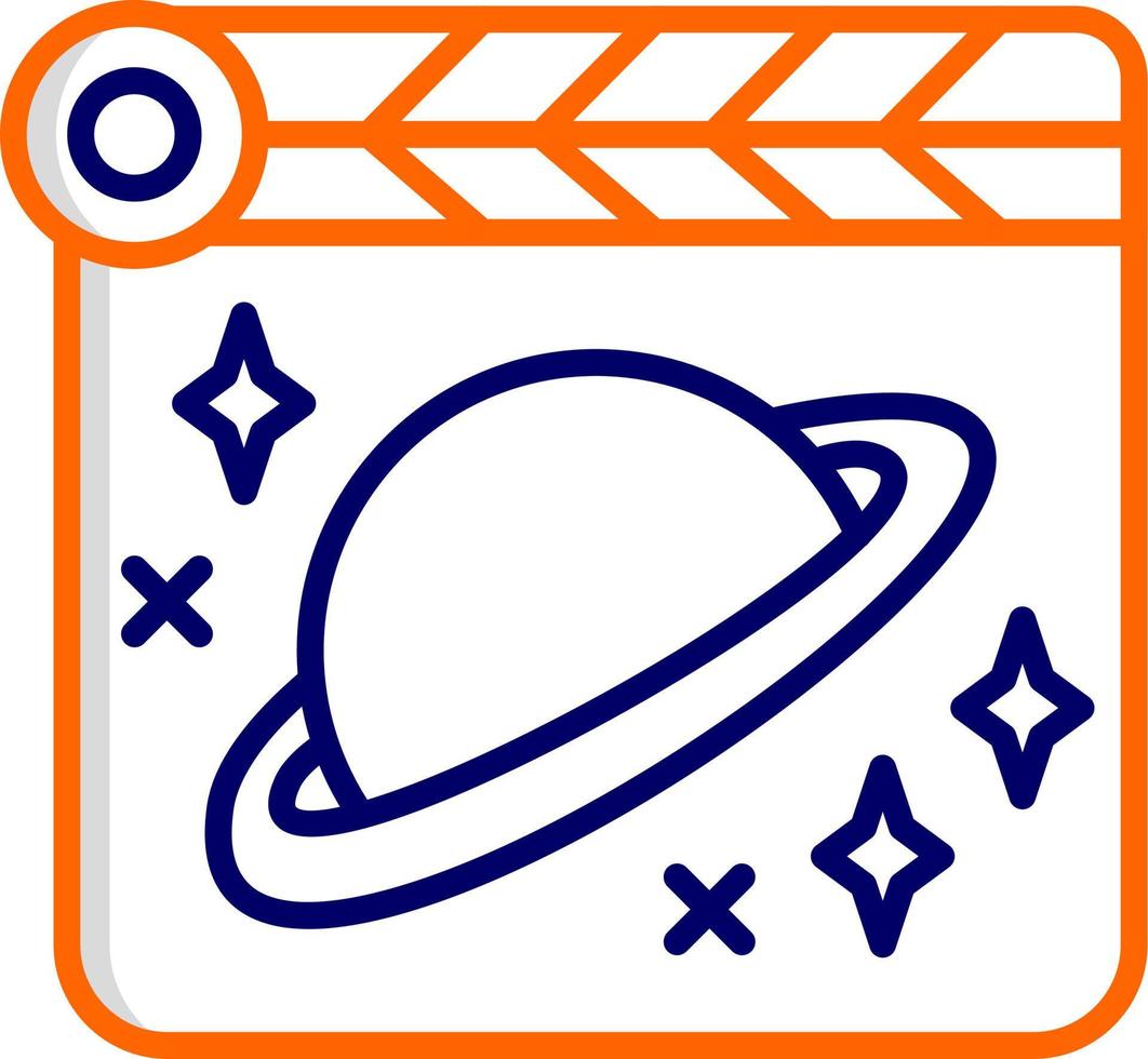 espacio película vector icono