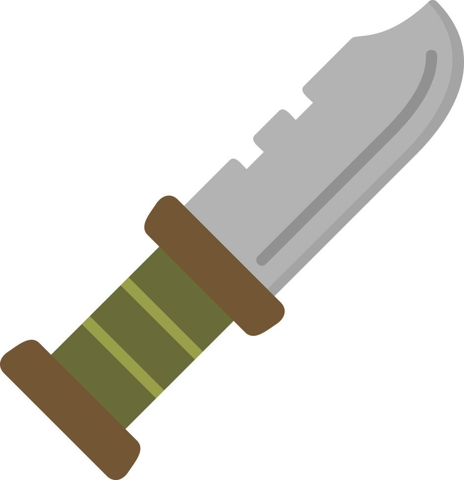 militar cuchillo vector icono