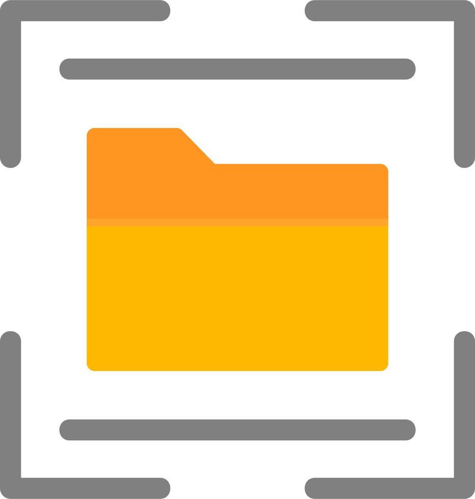 Folder Scanner Vector Icon