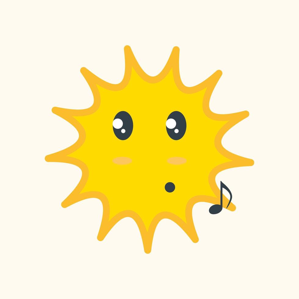 Sun Emoticon Logo vector