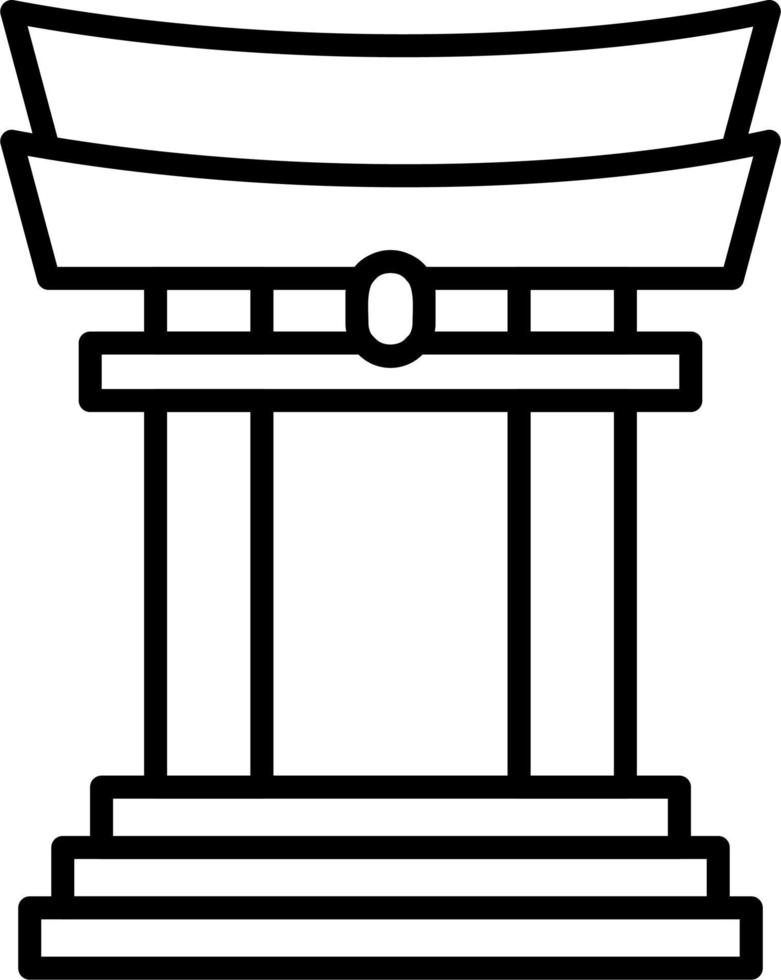 Torii Gate Vector Icon
