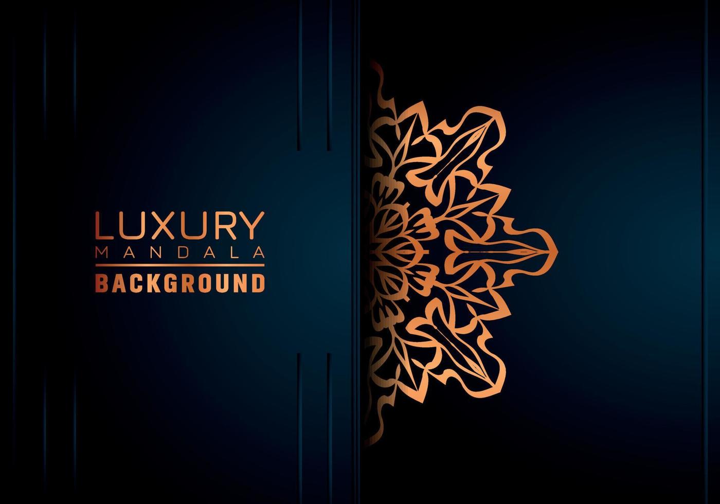 Luxury Mandala Ornamental Background Design With Golden Arabesque Pattern Style. Decorative Mandala Ornament For Print, Brochure, Banner, Cover, Poster, Invitation Card. vector