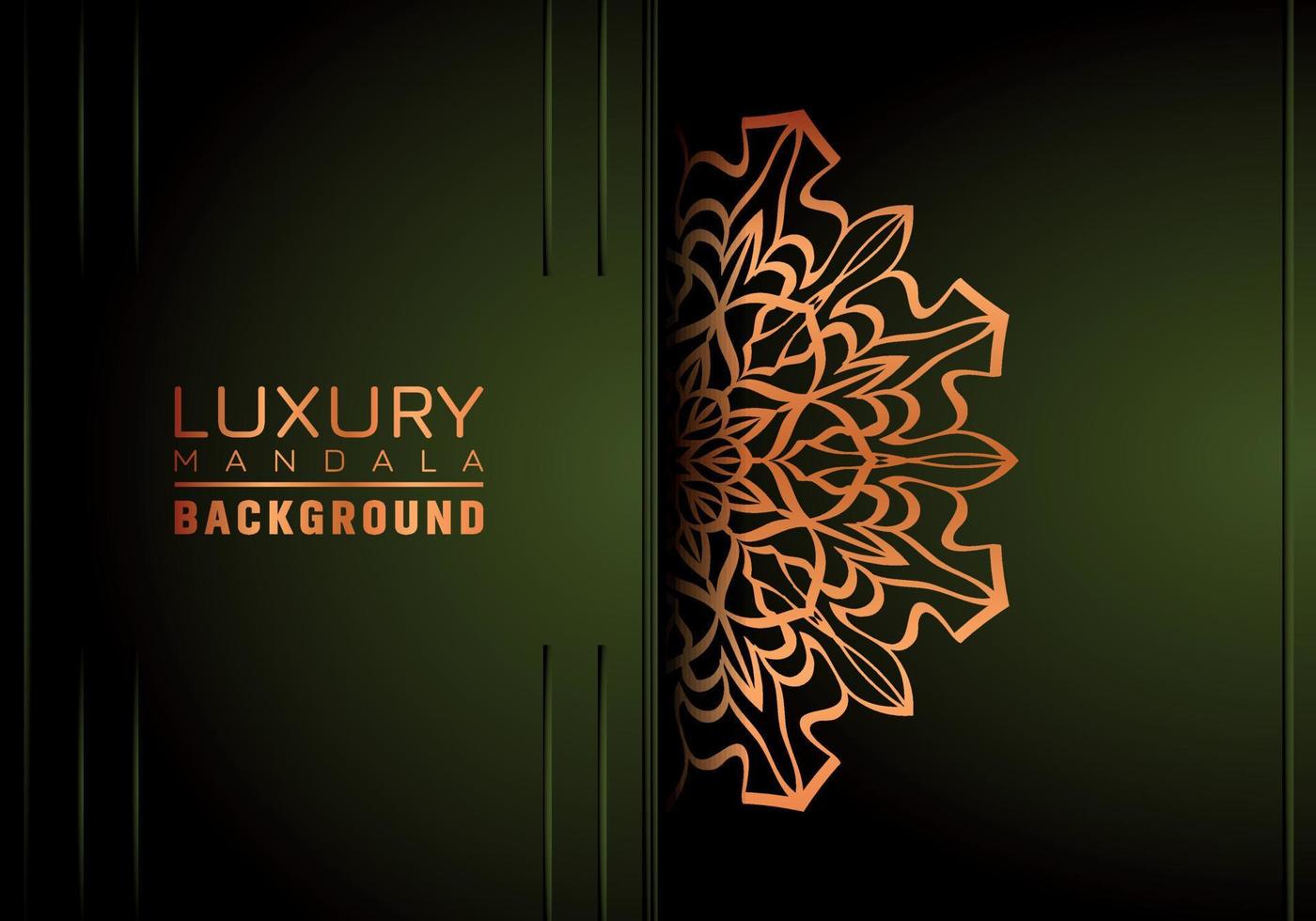 Luxury Mandala Ornamental Background Design With Golden Arabesque Pattern Style. Decorative Mandala Ornament For Print, Brochure, Banner, Cover, Poster, Invitation Card. vector