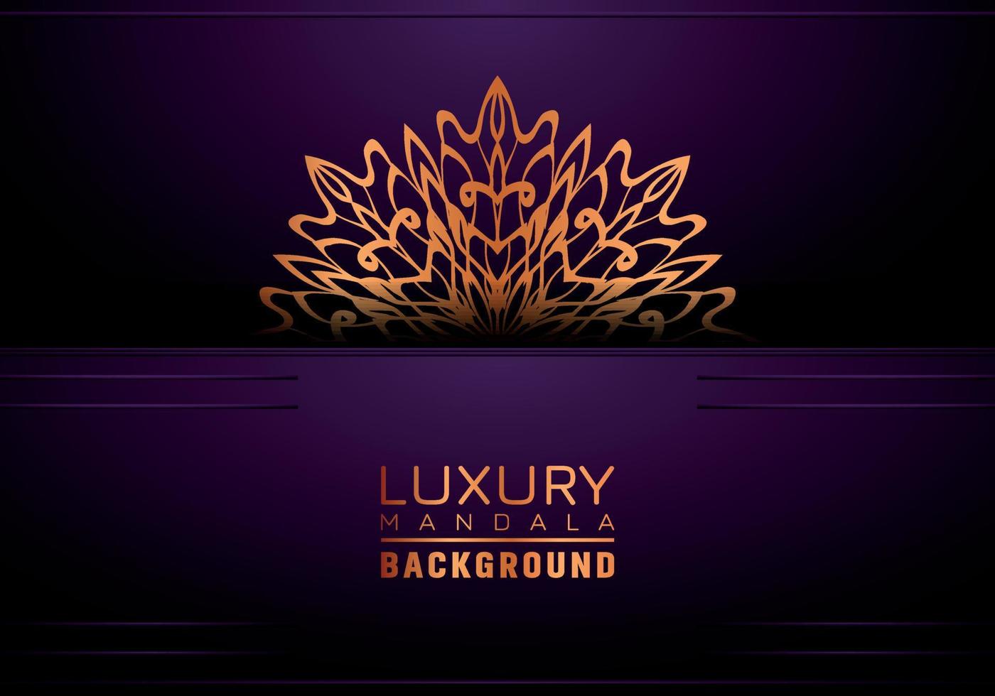 Luxury ornamental mandala background, arabesque style vector