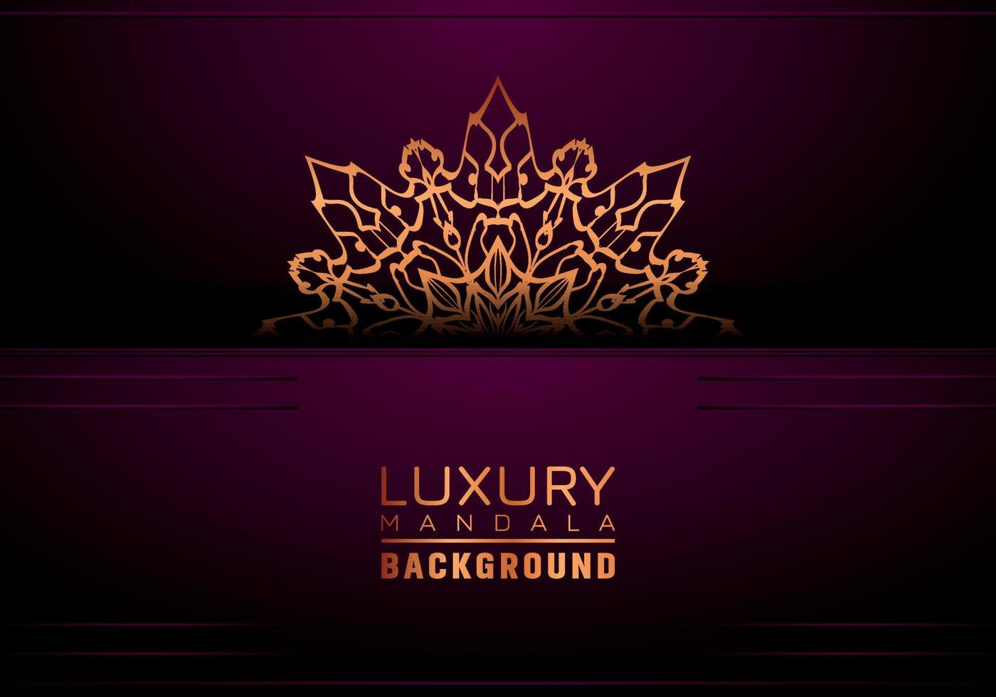 Luxury ornamental mandala background, arabesque style vector