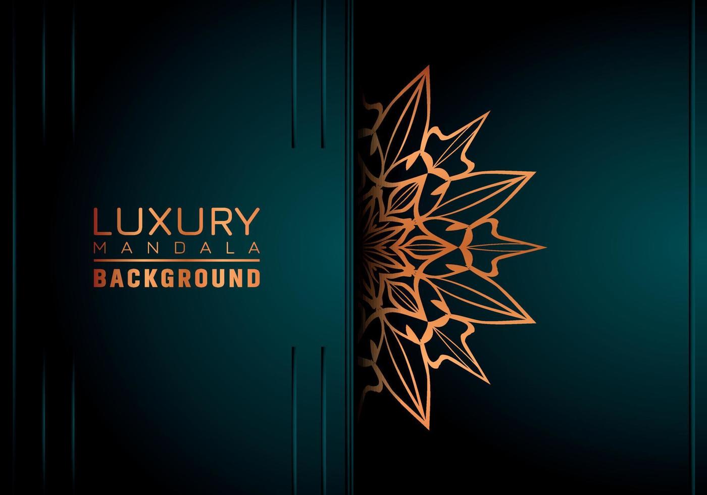 Luxury ornamental mandala background, arabesque style vector