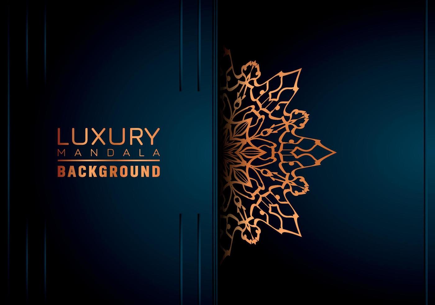 Luxury ornamental mandala background, arabesque style vector