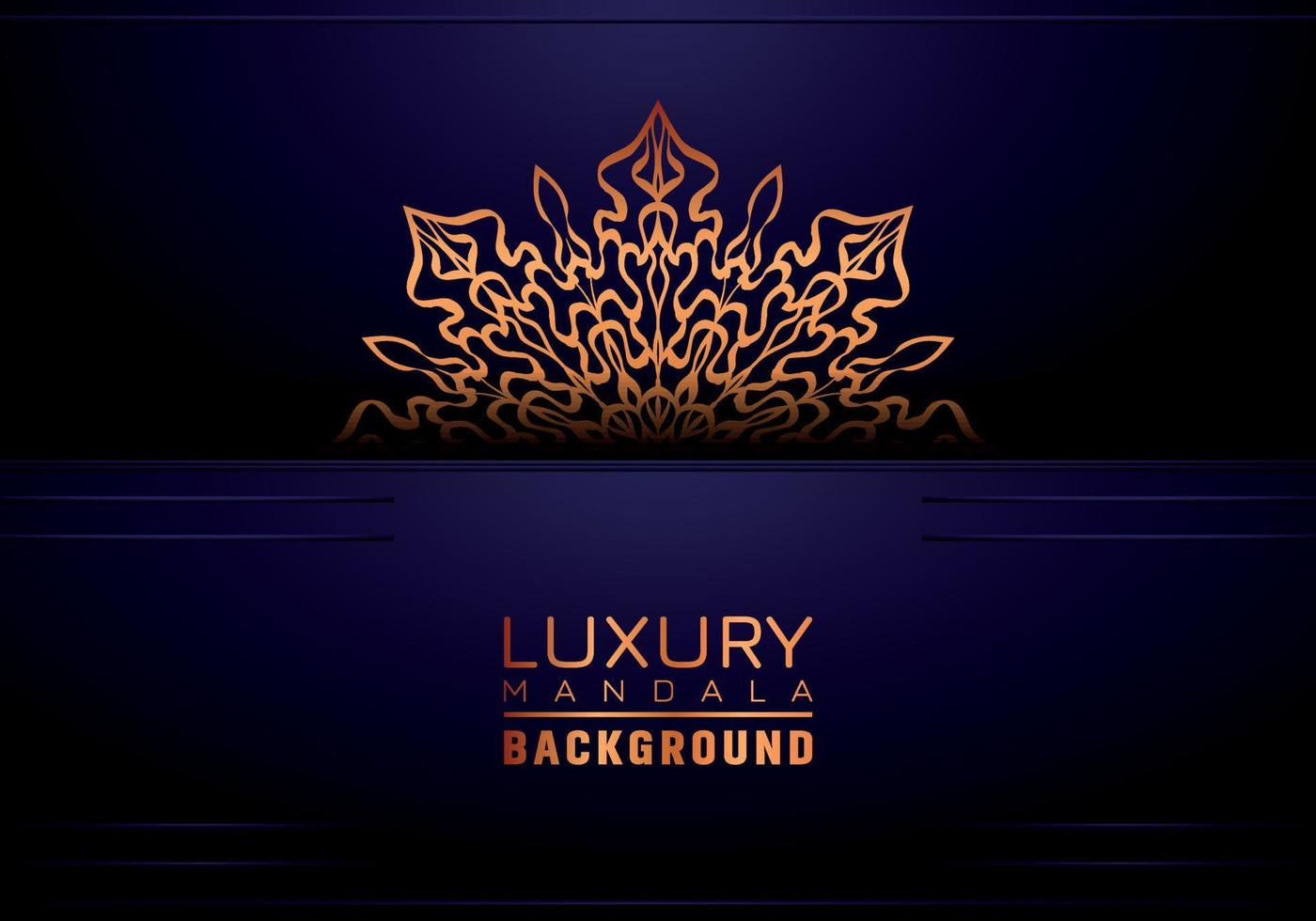 Luxury ornamental mandala background, arabesque style vector