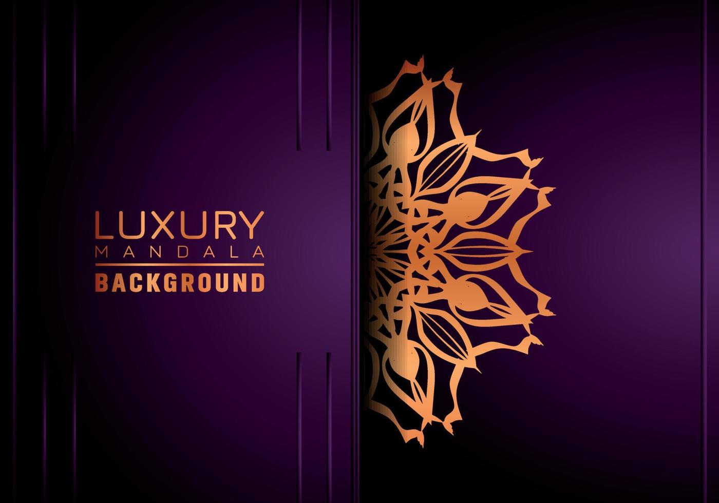 Luxury ornamental mandala background, arabesque style vector