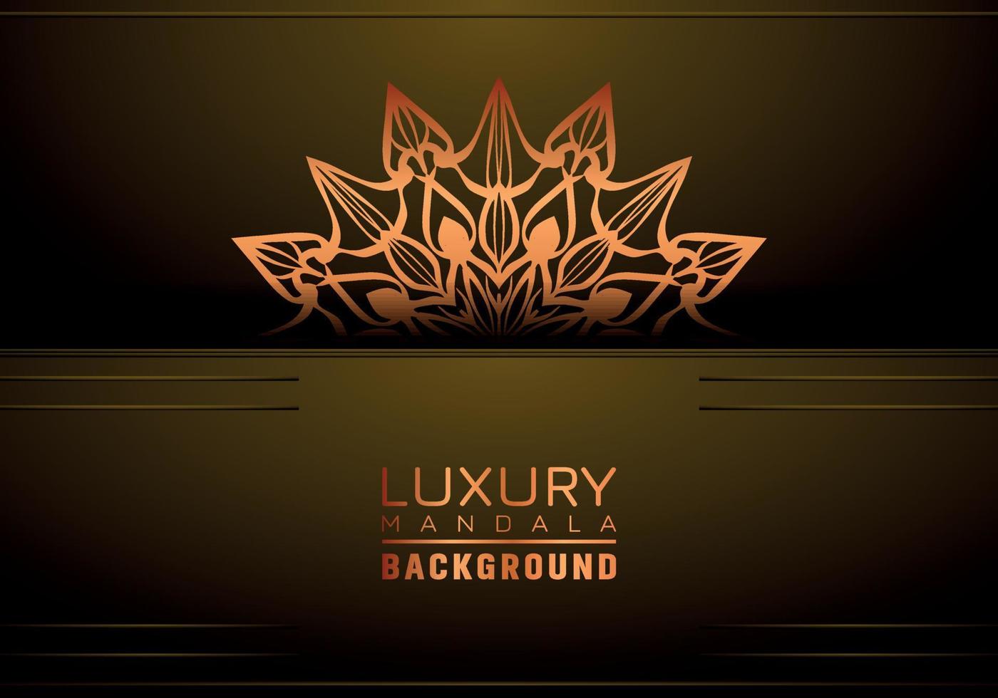 Luxury ornamental mandala background, arabesque style vector