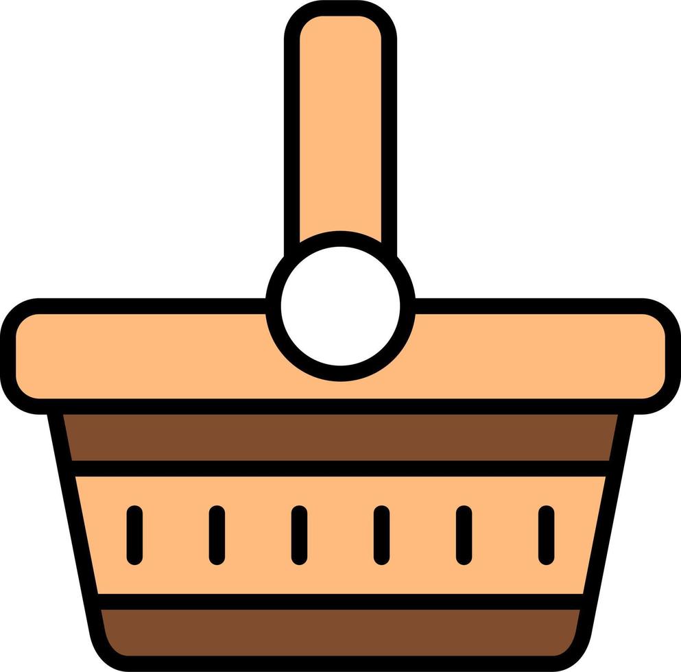 Picnic Basket Vector Icon