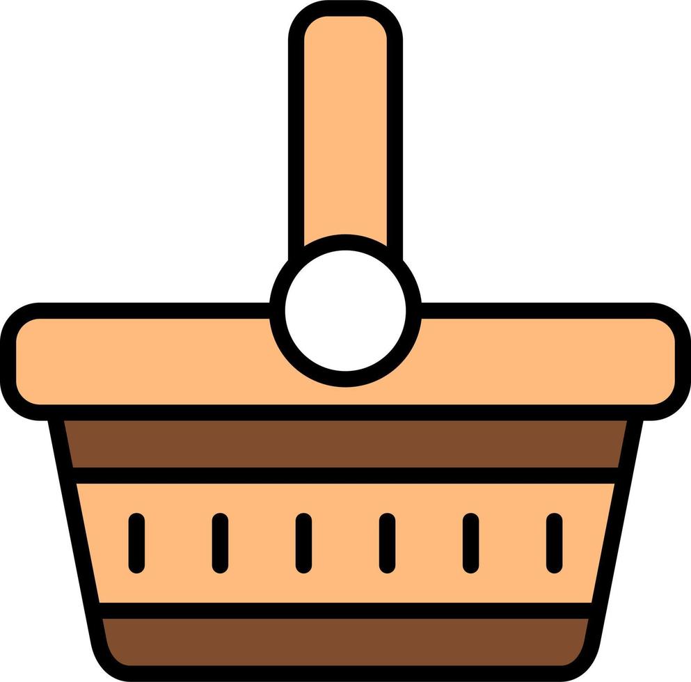 Picnic Basket Vector Icon