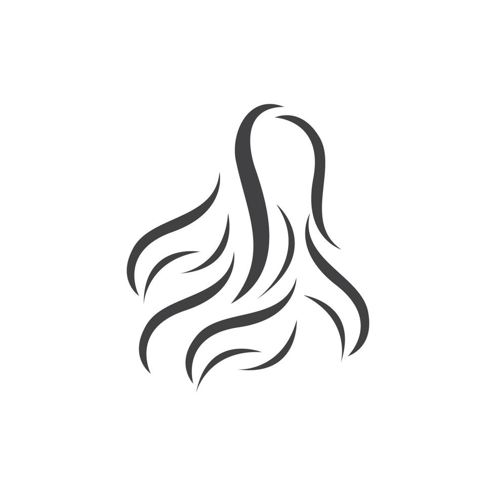 Hair treatment logo vector illustration