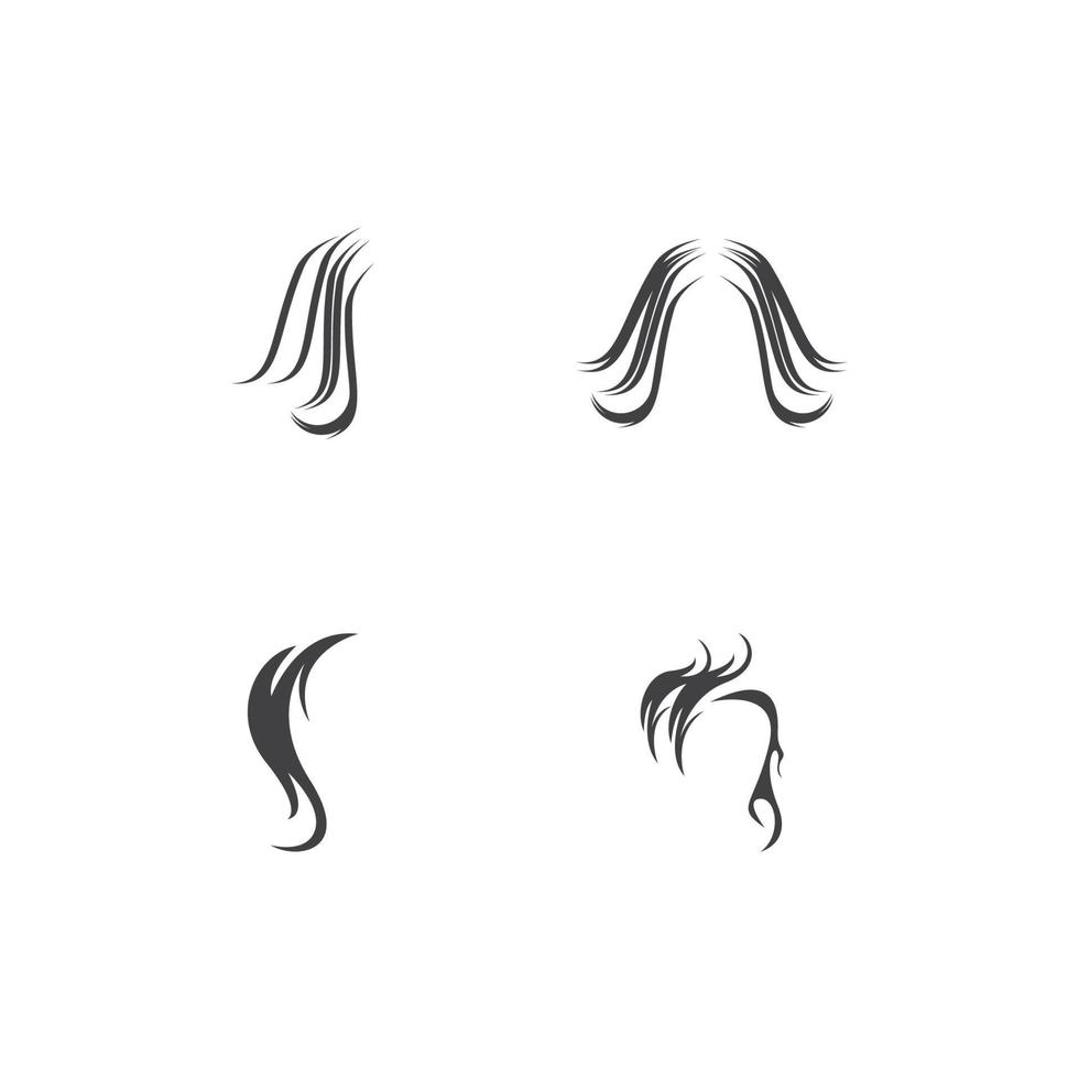 Hair treatment logo vector illustration