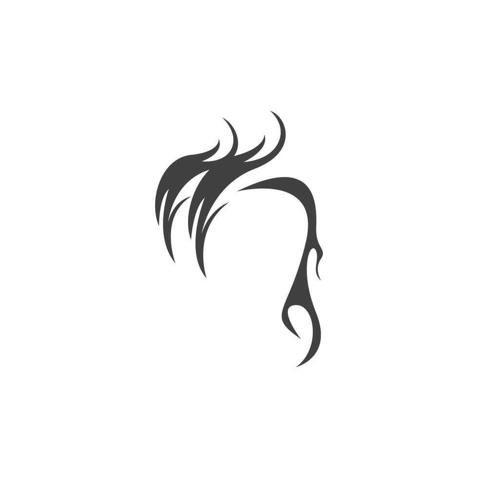 Hair treatment logo vector illustration