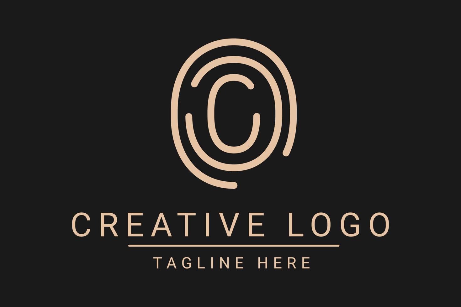 Modern creative letter O vector logo design. Minimalist  flat line logo design template. Monogram logo design.