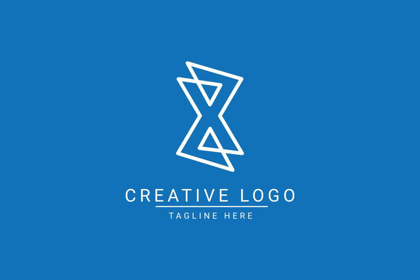 Modern creative letter X vector logo design. Minimalist  flat line logo design template. Monogram logo design.