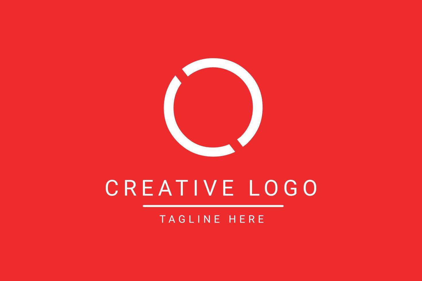 Modern creative letter O vector logo design. Minimalist  flat line logo design template. Monogram logo design.