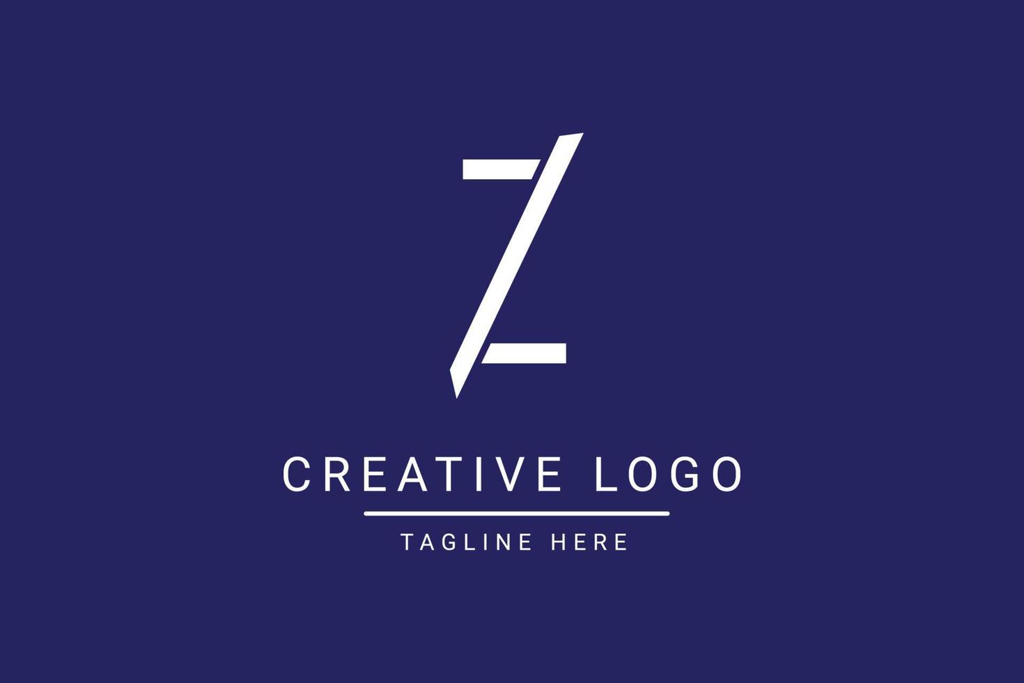 Modern creative letter Z vector logo design. Minimalist  flat line logo design template. Monogram logo design.