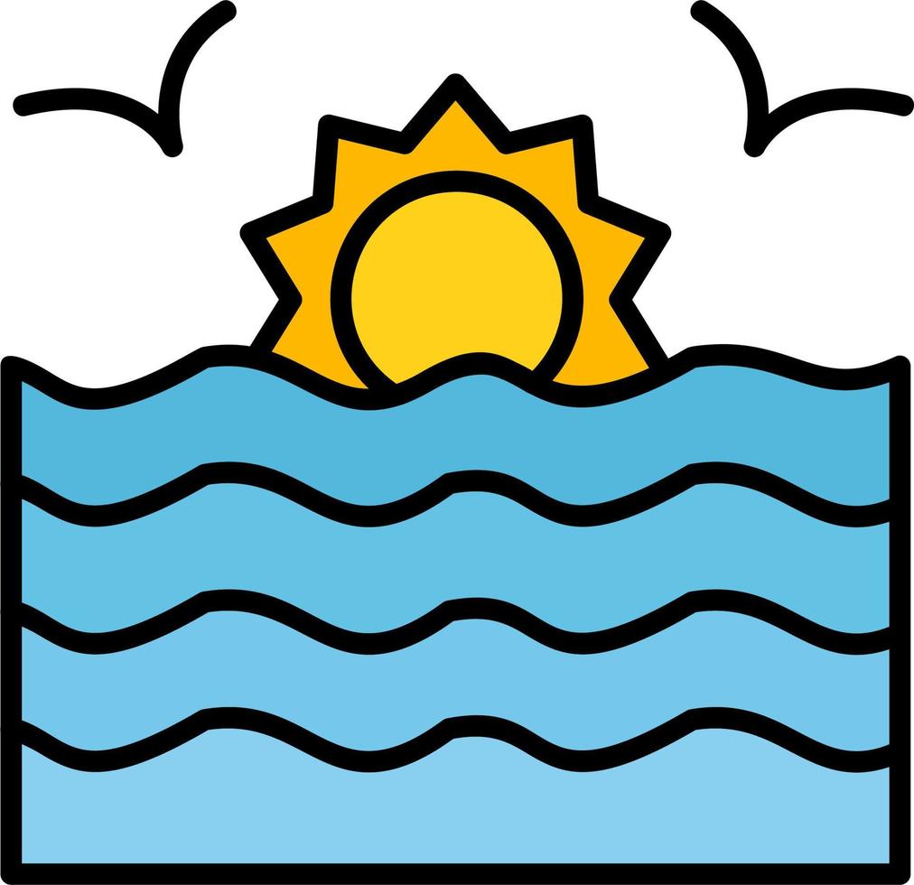 Sunset Vector Icon