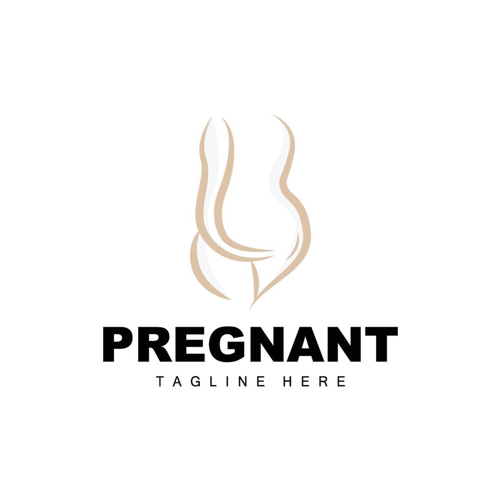 Pregnant Logo, Mom And Baby Health Care Design, Pregnant And Baby Medicine Brand Icon Vector