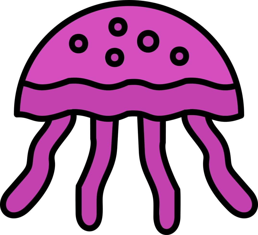 Jellyfish Vector Icon