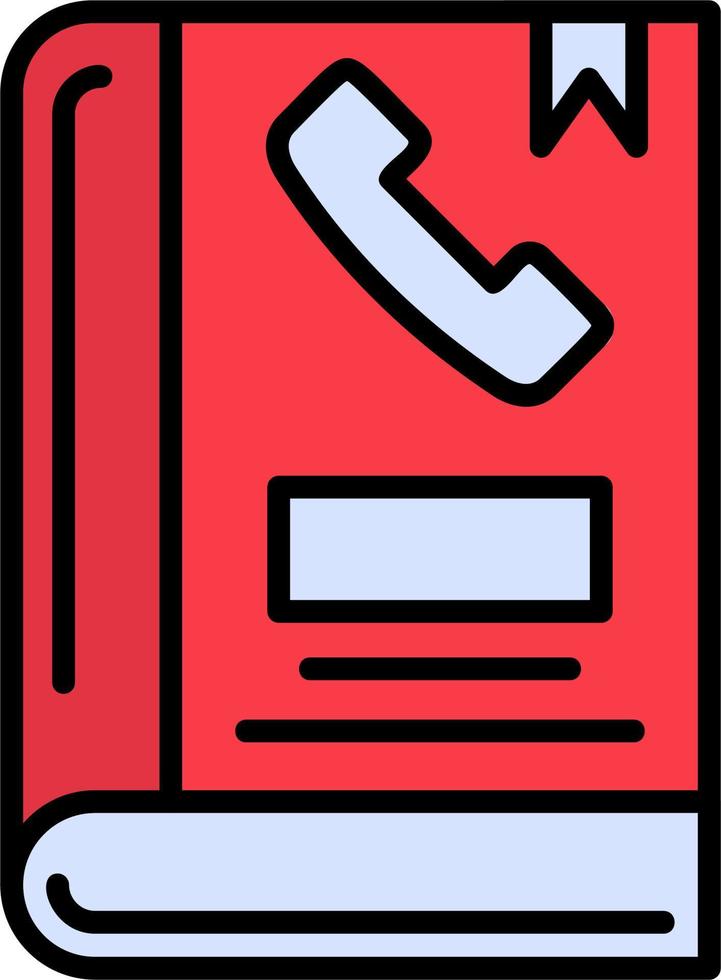 icono de vector de libreta de telefono